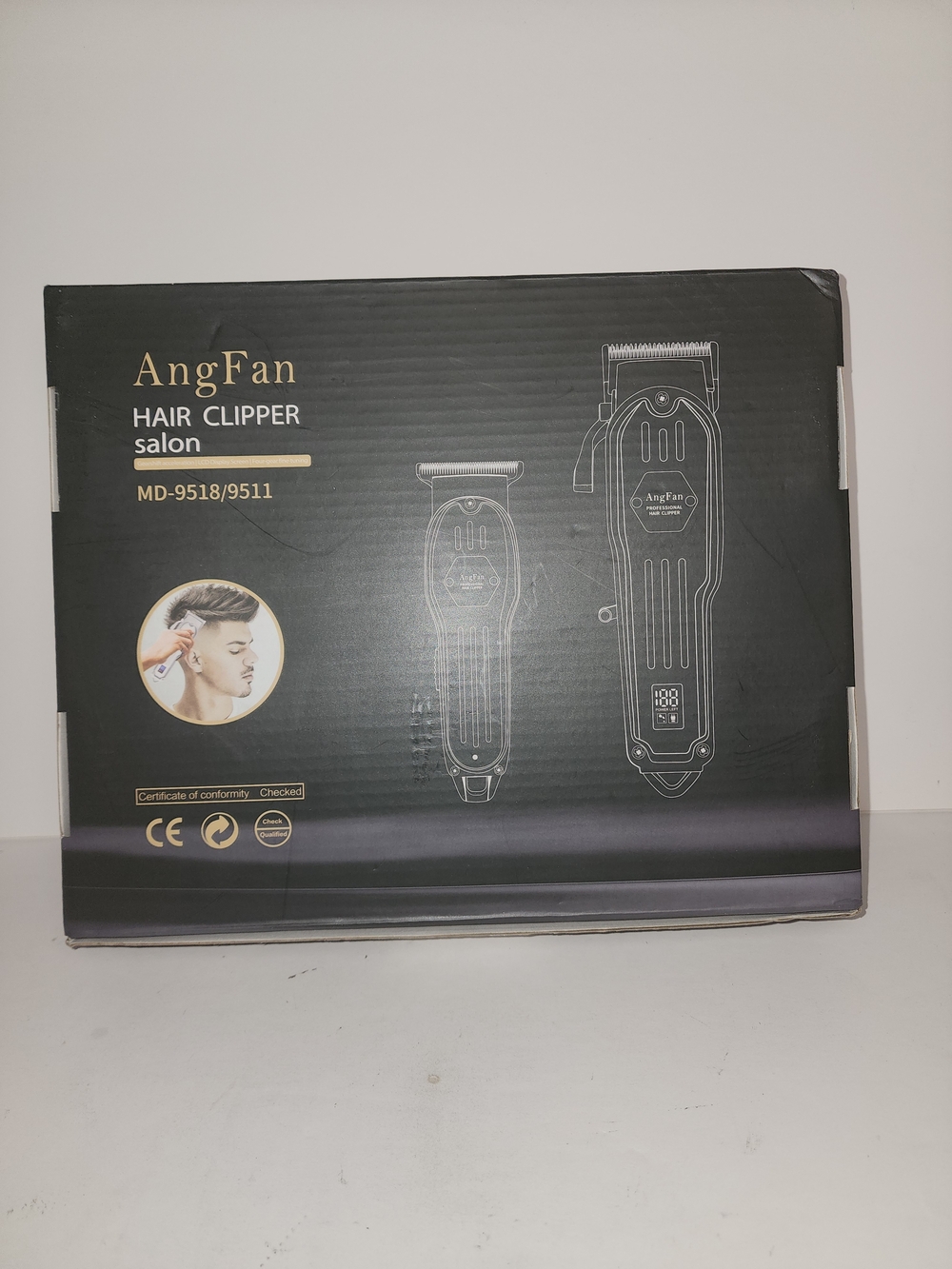 Professional Silver Rechargeable Professional Hair Clipper
